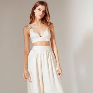 Urban Outfitters Wide Leg Floral Delphine Pant